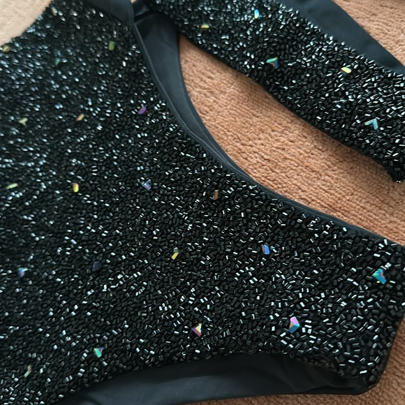 NEW OCEANUS | CAREY SWIMSUIT Glitter Sparkle Cutout one piece - Picture 10 of 11